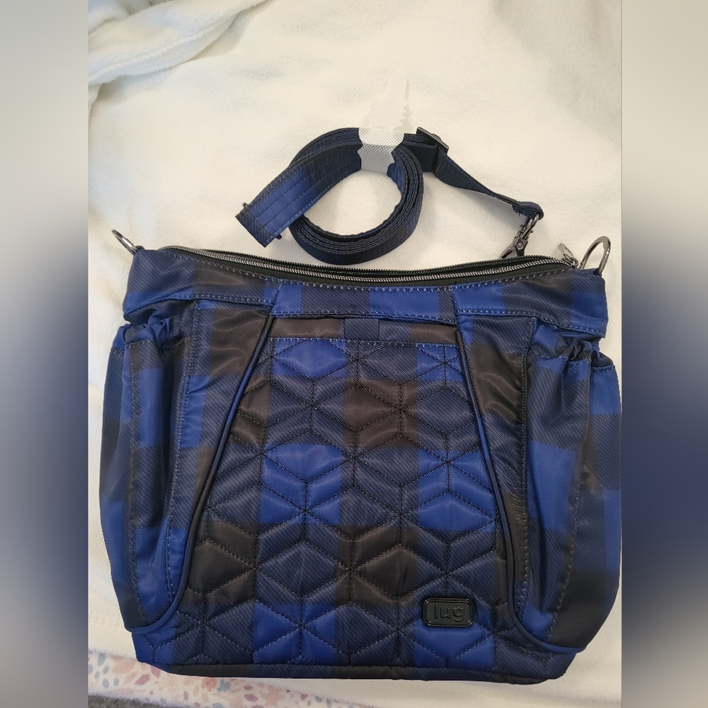 Lug mini shuffle Buffalo check blue